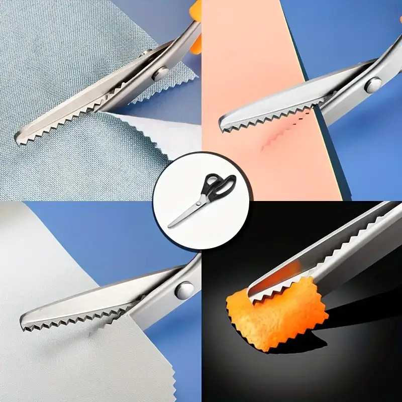 Pinking Shear Blade - 전문가용 펑킹 가위, 톱니형 날, 튼튼한