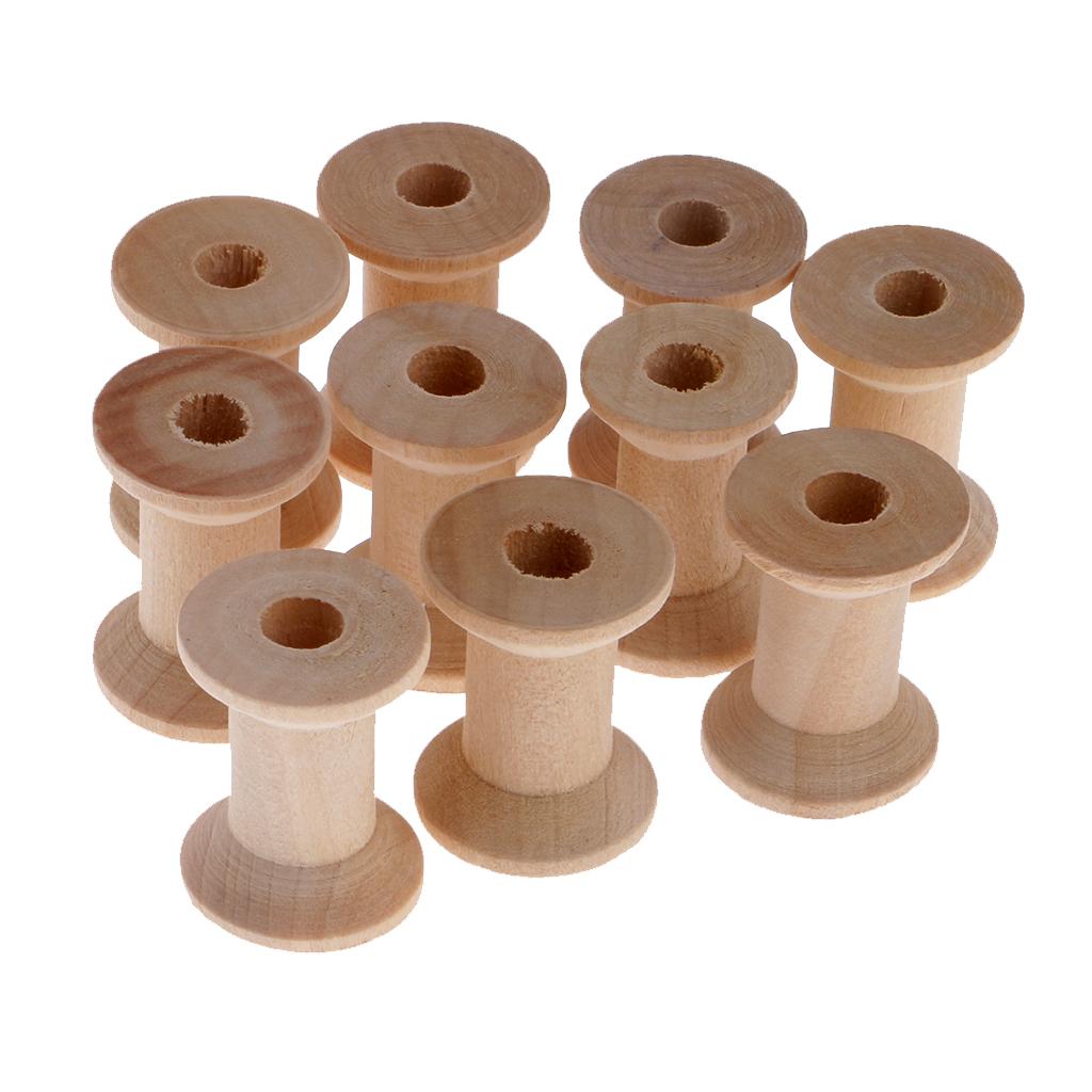 Thread Bobbins Empty - 나무로 만든 빈 스풀 실 보빈,