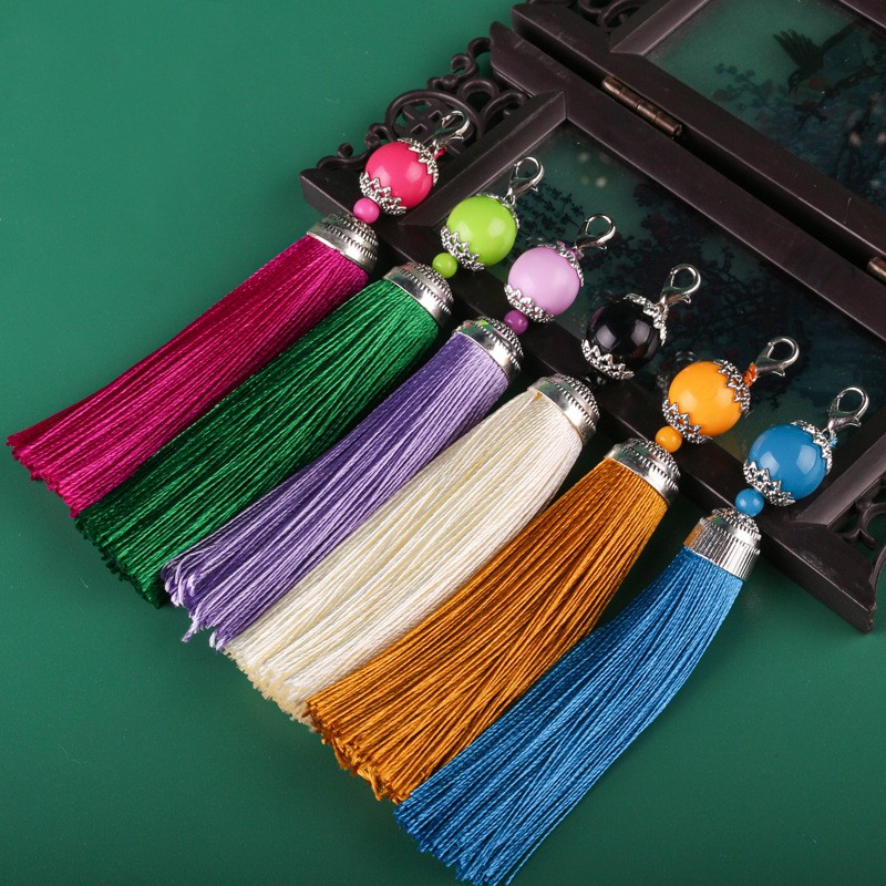 10개 빈티지 비즈 태슬 로브스터 클래스프 펜던트 DI - Vintage Sewing Textile 리뷰 및 가격
