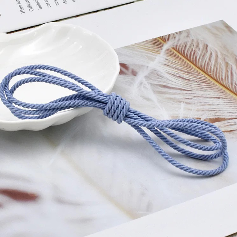 5M/롤 2.5mm 탄성 로프 땋은 고무줄 DIY 헤어 - Sewing Necessities 리뷰 및 가격