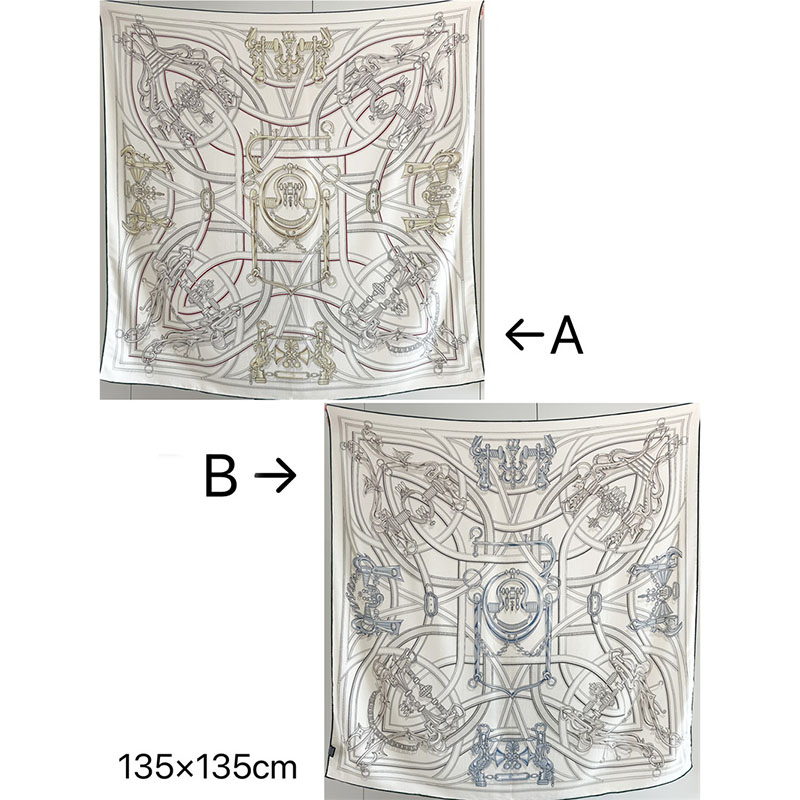 40% 실크 60% 울 스카프 135x135cm 여성용 - Sewing Hemming 리뷰 및 가격