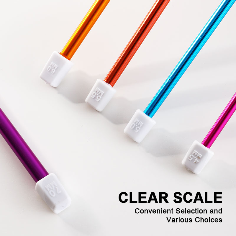 11개 아프간 크로셰 훅 멀티컬러 알루미늄 뜨개질 바늘 - Sewing Necessities 리뷰 및 가격