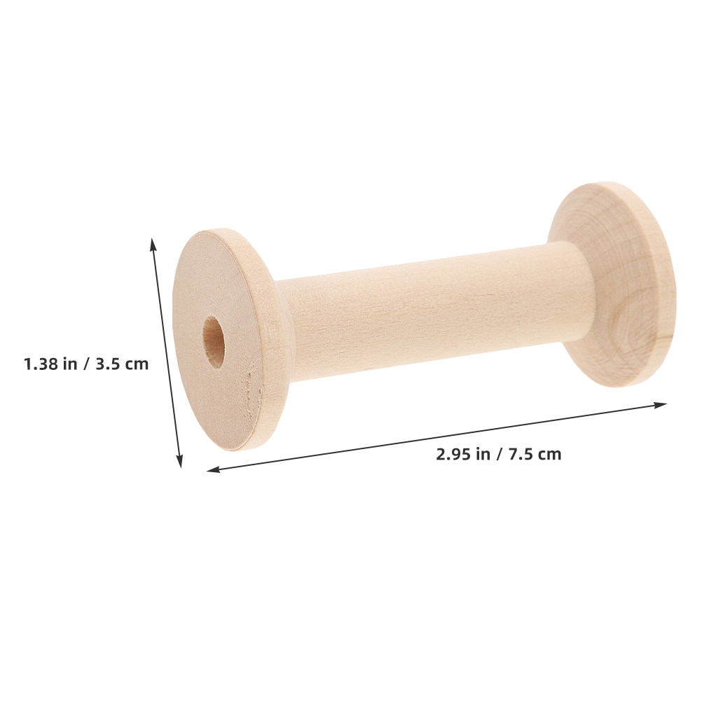 4개의 빈 나무 보빈 실 스풀 바느질 정리함 자수 홀더 - Thread Bobbins Empty 리뷰 및 가격