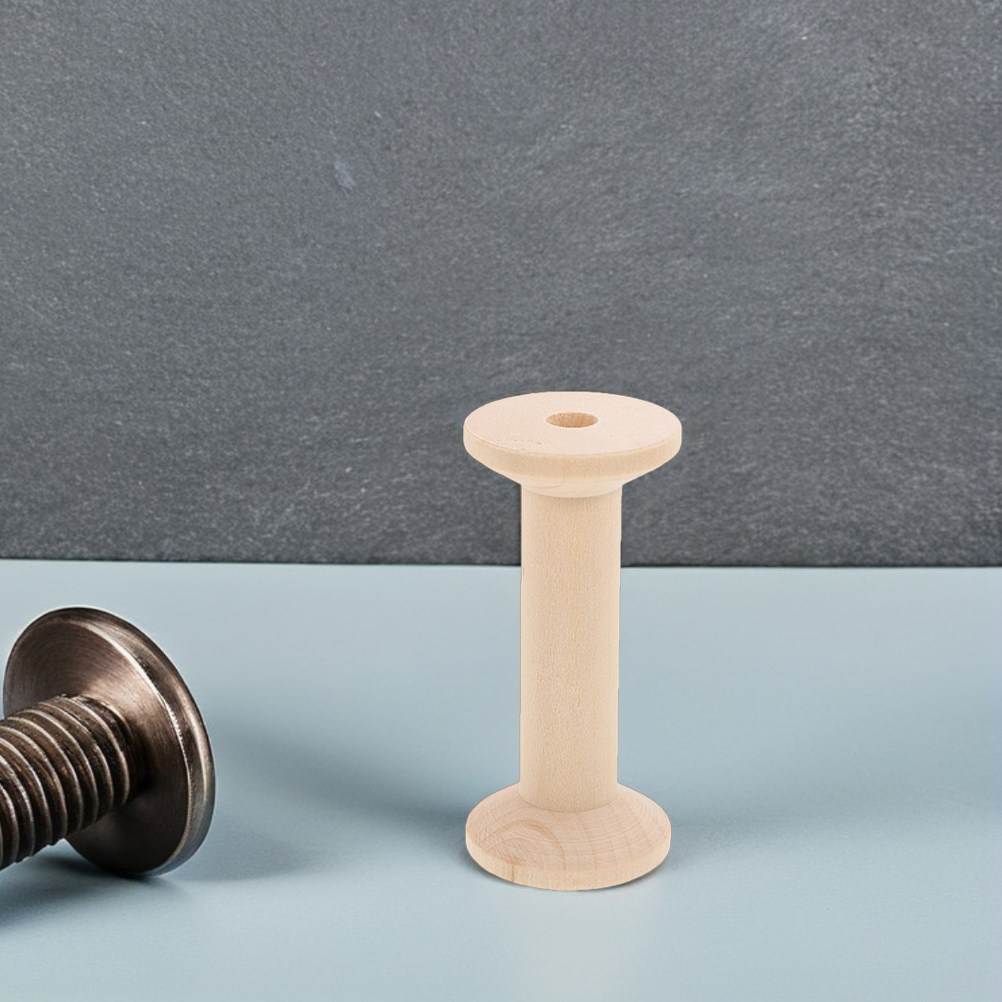 4개의 빈 나무 보빈 실 스풀 바느질 정리함 자수 홀더 - Thread Bobbins Empty 리뷰 및 가격