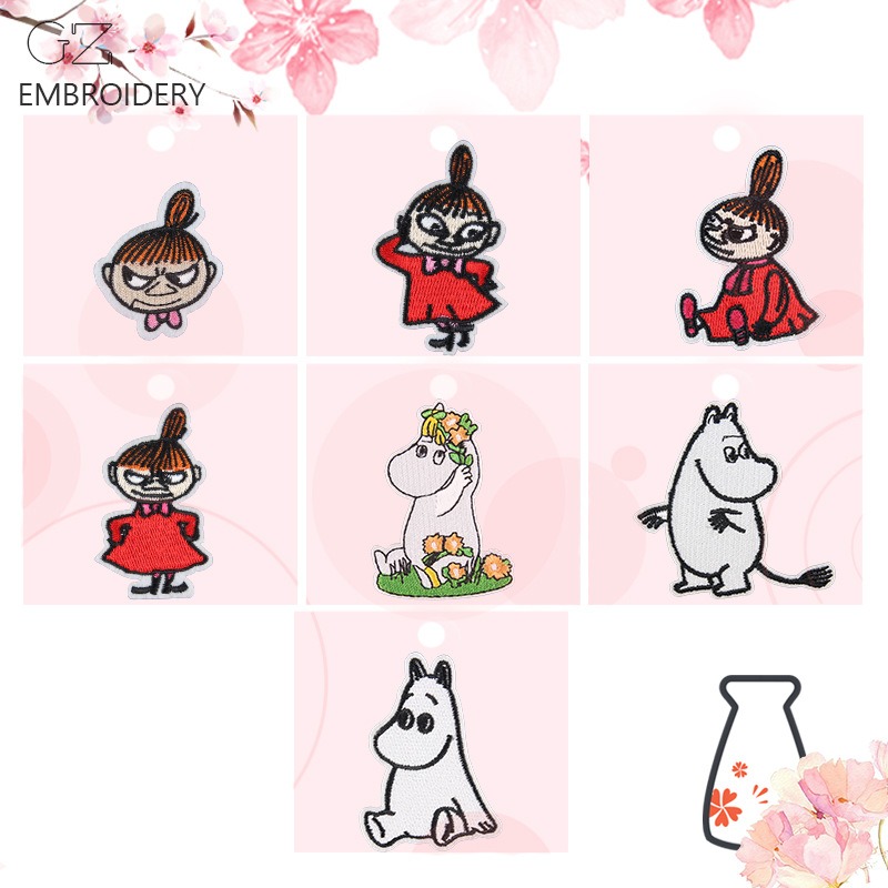 무민 귀여운 만화 자수 패치 DIY 장식용 다리미 부착 - Iron On Patch 리뷰 및 가격