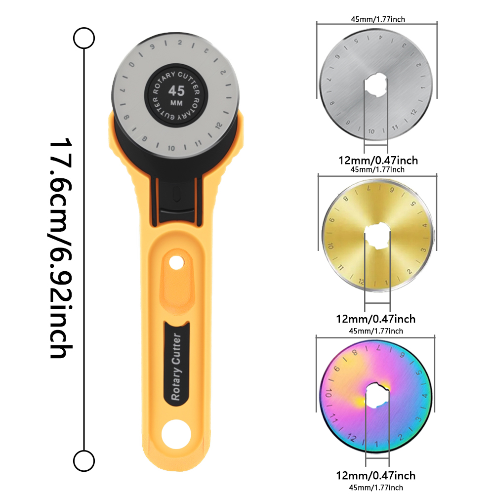 45mm 회전식 원단 커터 가죽 공예 절단 도구 DIY - Sewing Necessities 리뷰 및 가격