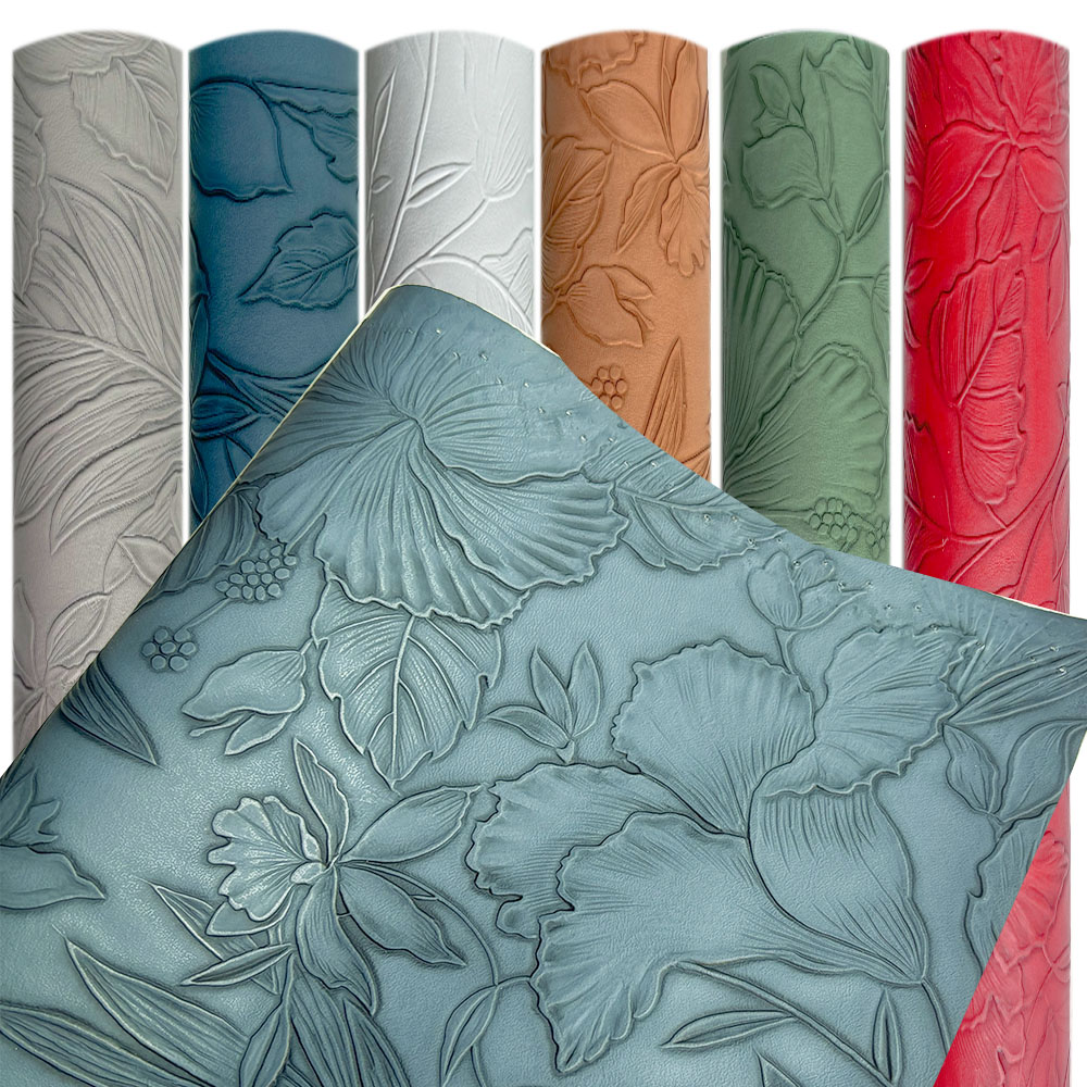 빈티지 꽃 양각 인조 가죽 레트로 스타일 합성 원단 시 - Vintage Sewing Textile 리뷰 및 가격