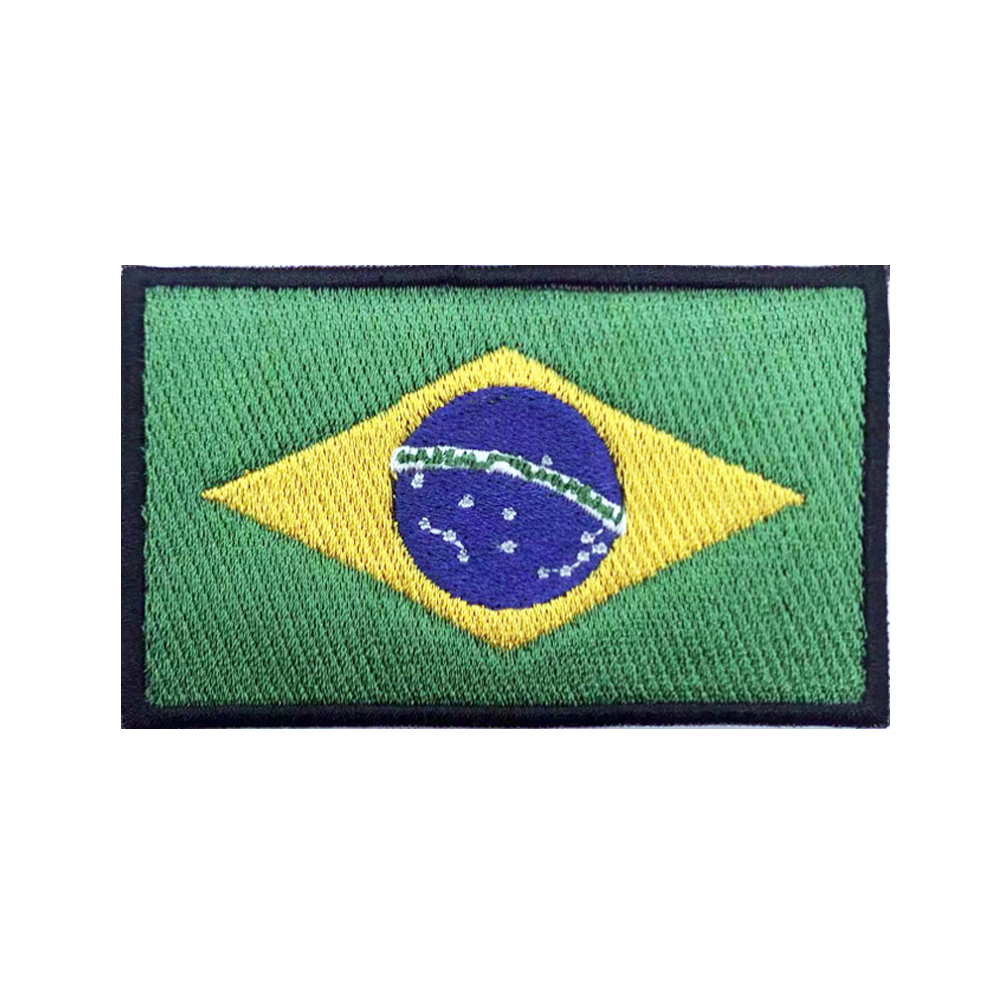 브라질 국기 브라질 패치 완장 자수 패치 후크 및 루프 - Velcro Sew On 리뷰 및 가격
