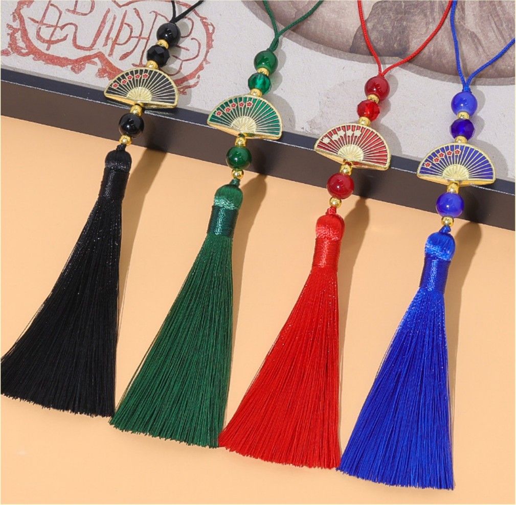 10pcs 빈티지 비즈 팬 태슬 펜던트 DIY 공예 의 - Vintage Sewing Textile 리뷰 및 가격