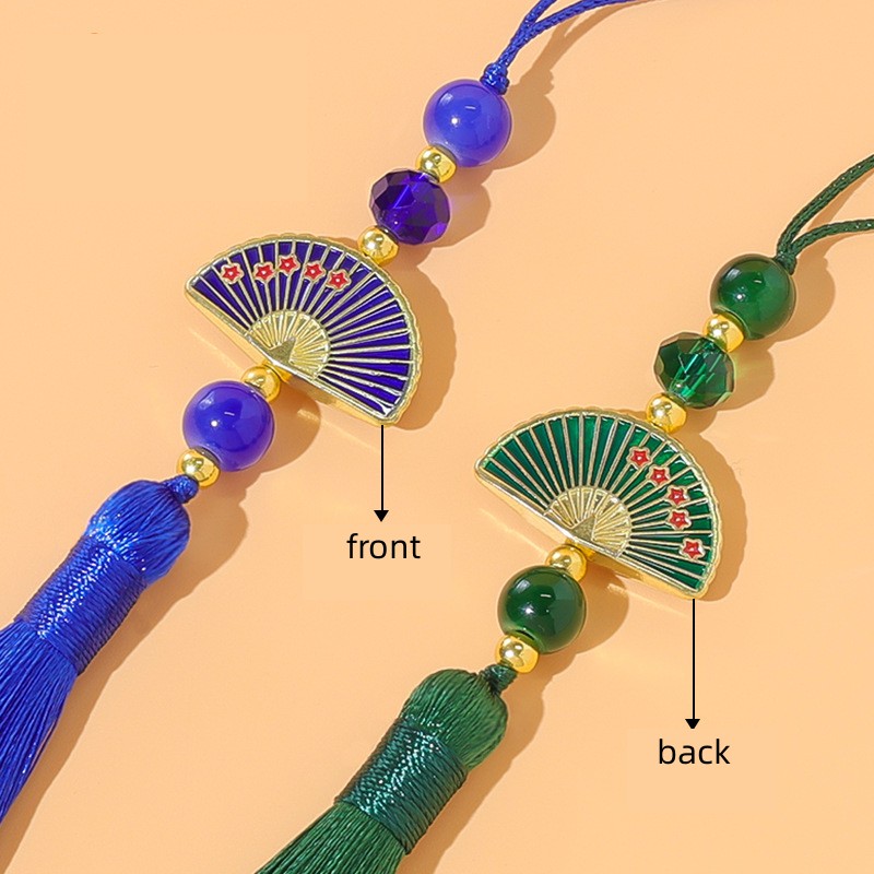 10pcs 빈티지 비즈 팬 태슬 펜던트 DIY 공예 의 - Vintage Sewing Textile 리뷰 및 가격
