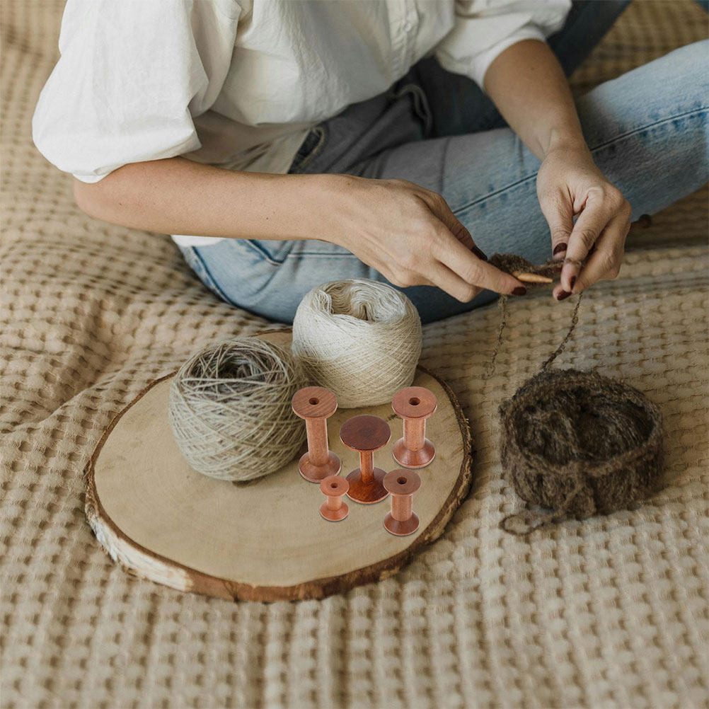 7개의 나무 보빈 세트, 공간 절약형, 매끄러운 마감, - Sewing Knit 리뷰 및 가격