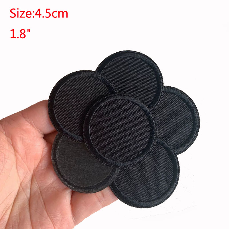5Pcs 블랙 라운드 패치 의류 철 패치 수 놓은 Ap - Velcro Sew On 리뷰 및 가격