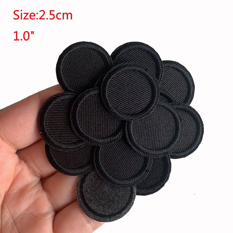 5Pcs 블랙 라운드 패치 의류 철 패치 수 놓은 Ap - Velcro Sew On 리뷰 및 가격