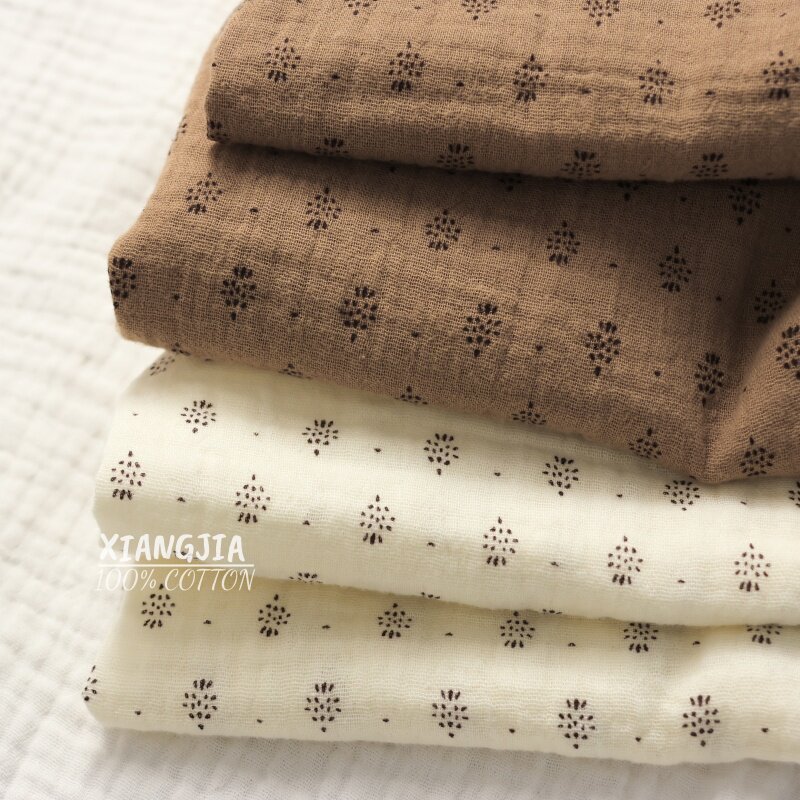 135x50cm 빈티지 도트 무늬 면 이중 레이어 크레 - Vintage Sewing Textile 리뷰 및 가격