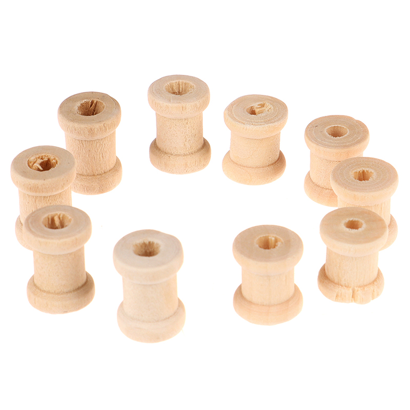 100개 나무 재질 빈 실통 나무 보빈 릴 정리함 바느 - Thread Bobbins Empty 리뷰 및 가격
