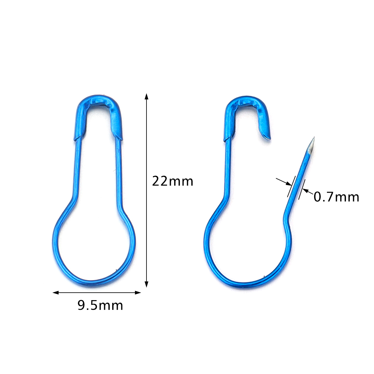 200개 22mm 금속 철제 다채로운 조롱박 모양 안전 - Sewing Knit 리뷰 및 가격