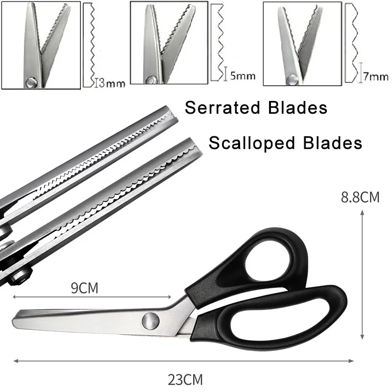 1Pc 핑킹 가위 스테인레스 스틸 양재 가위 톱니 모양 - Pinking Shear Blade 리뷰 및 가격