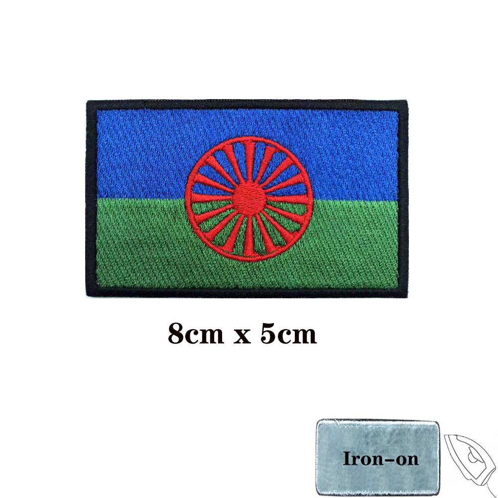 Rom Gypsy Flag Of The Romani 패 - Velcro Sew On 리뷰 및 가격