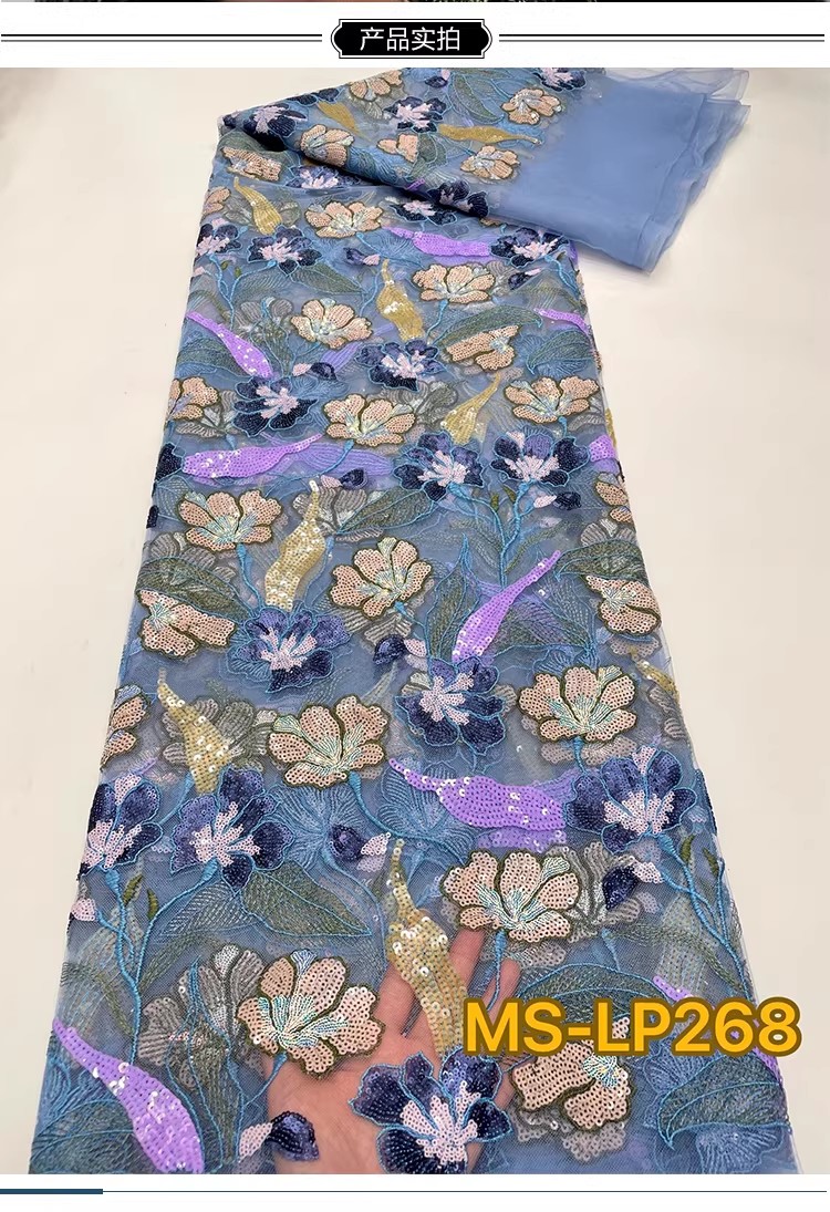 1야드 고급스러운 투톤 비즈 꽃 스팽글 자수 원단 드레 - Sewing Net 리뷰 및 가격