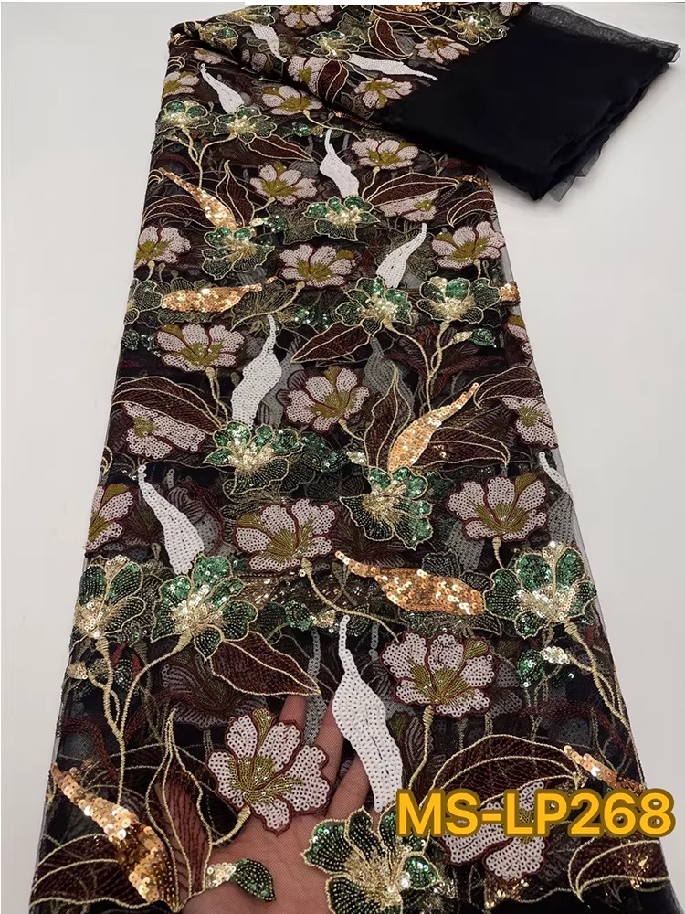 1야드 고급스러운 투톤 비즈 꽃 스팽글 자수 원단 드레 - Sewing Net 리뷰 및 가격