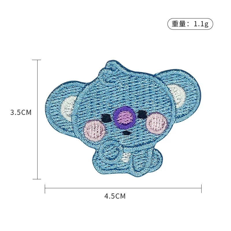 라인프렌즈 BT21 모든 캐릭터 자수 자가 접착 패치, - Iron On Patch 리뷰 및 가격