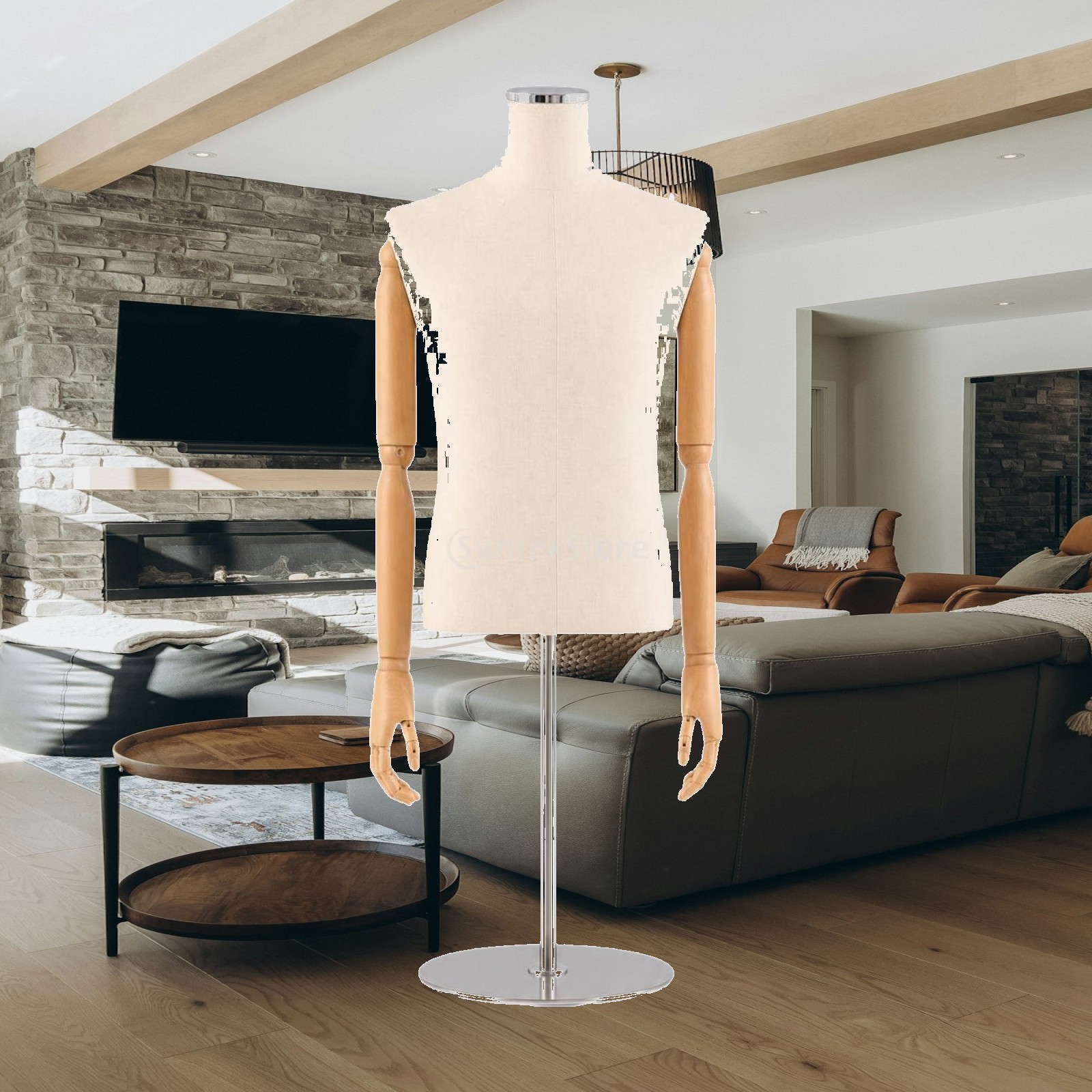 남성 반신 마네킹, 직물로 덮인 남성복 디스플레이 토르 - Dress Form Mannequin 리뷰 및 가격