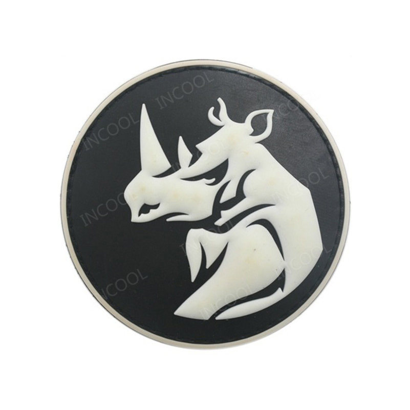 Rhino 헤드 PVC 패치 전술 후크 패치, 코뿔소  - Velcro Sew On 리뷰 및 가격